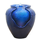 Alternate image 0 for Teamson Home Outdoor Glazed Pot Floor Fountain with LED Light