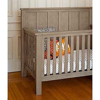 Milk Street Baby Relic 4-in-1 Batten Convertible Crib in Fossil Grey. View a larger version of this product image.