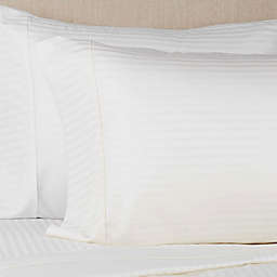 Brookstone® BioSense Stripe 500-Thread-Count Tencel King Pillowcase Set in Ivory