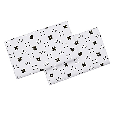 Marimekko&reg; Kukkaketo 200-Thread-Count Standard/Queen Pillowcases in Black (Set of 2). View a larger version of this product image.