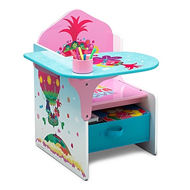 Trolls World Tour Chair Desk with Storage Bin by Delta Children. View a larger version of this product image.