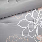 Alternate image 7 for Madison Park Lola 7-Piece Queen Comforter Set in Grey/Blush
