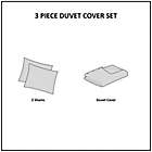 Alternate image 11 for Madison Park Mavis 3-Piece Reversible Duvet Cover Set in Dark Blue