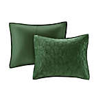Alternate image 2 for Madison Park Harper 3-Piece Faux Velvet Reversible Full/Queen Coverlet Set in Green