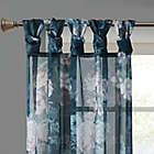 Alternate image 2 for Madison Park Simone 84-Inch Sheer Twisted Tab Top Window Curtain Panel in Navy (Single)