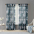 Alternate image 0 for Madison Park Simone 95-Inch Sheer Twisted Tab Top Window Curtain Panel in Navy (Single)