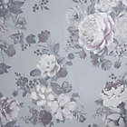 Alternate image 7 for Madison Park Simone 84-Inch Rod Pocket Floral Voile Sheer Curtain Panel in Grey (Single)