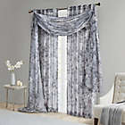 Alternate image 10 for Madison Park Simone 84-Inch Rod Pocket Floral Voile Sheer Curtain Panel in Grey (Single)