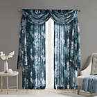 Alternate image 5 for Madison Park Simone 144-Inch Printed Floral Voile Sheer Scarf in Navy (Single)