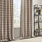 Alternate image 3 for Madison Park Anaheim 95-Inch Rod Pocket Room Darkening Panel with Lining in Brown (Single)