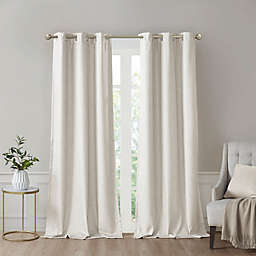 SunSmart™ Como 84-Inch Grommet 100% Blackout Window Curtain Panels in Ivory (Set of 2)