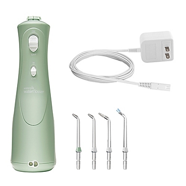 Waterpik&reg; Cordless Plus Water Flosser in Mint Green. View a larger version of this product image.
