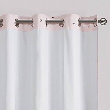 Intelligent Design Zoey 84-Inch Grommet Blackout Curtain Panel in Blush/Rose Gold (Single). View a larger version of this product image.