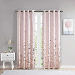 Intelligent Design Zoey 84-Inch Grommet Blackout Curtain Panel in Blush/Rose Gold (Single)