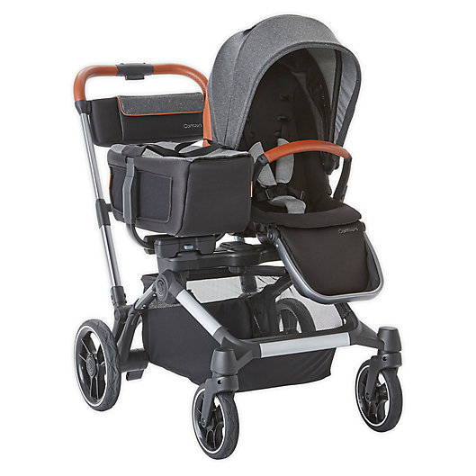 Alternate image 1 for Contours® Element Side-by-Side Single-to-Double Stroller in Storm Grey