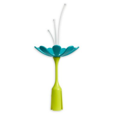 Boon&reg; Grass Stem Drying Rack Accessory in White/Teal. View a larger version of this product image.