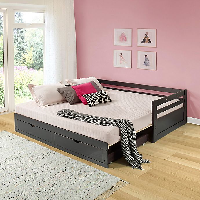 Jasper Twin To King Daybed With Storage, Twin Daybed Convert To King