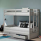 Alternate image 1 for Jasper Twin to King Daybed with Top Bunk and Storage in Dove Grey