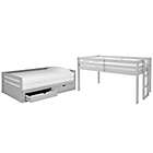 Alternate image 4 for Jasper Twin to King Daybed with Top Bunk and Storage in Dove Grey