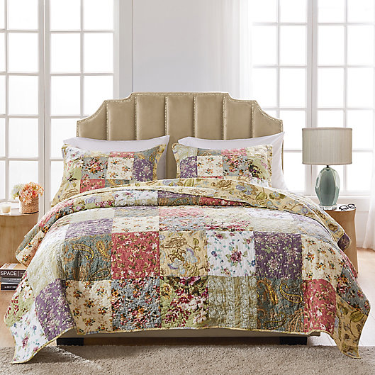 Blooming Prairie Reversible Quilt Set, Bed Bath And Beyond Twin Quilt Sets