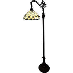 Tiffany Style Jeweled Reading Floor Lamp