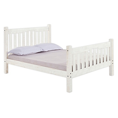 Alaterre Rustic Mission Full Bed in White. View a larger version of this product image.