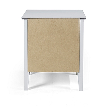 Alaterre Simplicity Nightstand in Dove Grey. View a larger version of this product image.