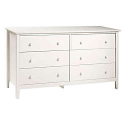 Alaterre Simplicity 6-Drawer Dresser in White