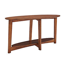 Monterey Midcentury Modern Wood Console Table in Warm Chestnut
