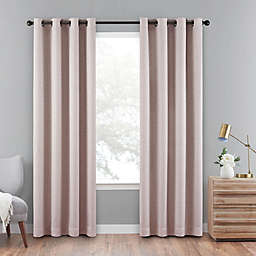 Eclipse Cara 63-Inch Grommet 100% Blackout Window Curtain Panel in Blush (Single)
