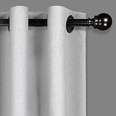Eclipse Gabriella 84-Inch Grommet Blackout Window Curtain Panel in Light Grey (Single). View a larger version of this product image.