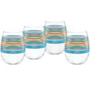 Fiesta&reg; Rainbow Radiance Stemless Wine Glasses (Set of 4)