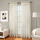 Alternate image 0 for Crushed Voile Sheer 95-Inch Rod Pocket Window Curtain Panel in Ivory (Single)