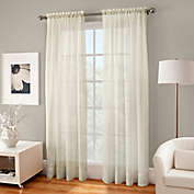Crushed Voile Sheer Rod Pocket Window Curtain Panel
