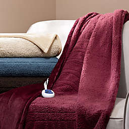Beautyrest® Berber Solid Microlight Heated Throw Blanket