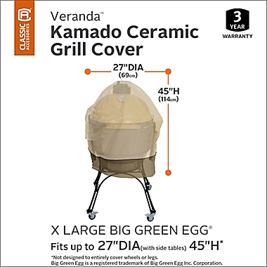 COVER for KAMADO CERAMIC GRILL OFFSET TABLE Green Egg Joe Side Cart Veranda 