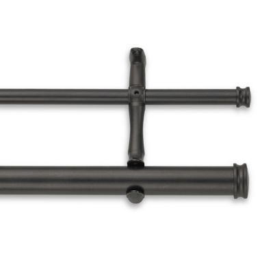 Cambria&reg; Premier Complete 28 to 48-Inch Double Curtain Rod in Matte Brown. View a larger version of this product image.