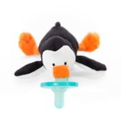 WubbaNub&trade; Size 0-6M Penguin Infant Pacifier in Black/White
