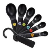 OXO Good Grips&reg; 7-Piece Plastic Measuring Spoons in Black
