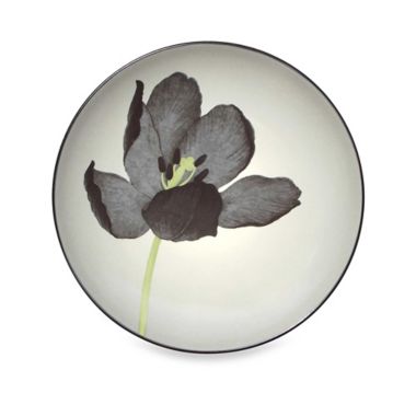 Noritake&reg; Colorwave Floral Accent Plate in Graphite. View a larger version of this product image.