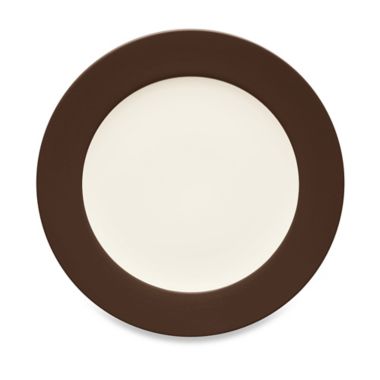 Noritake&reg; Colorwave Rim Dinner Plate in Chocolate. View a larger version of this product image.