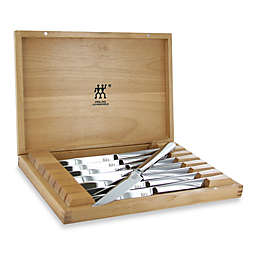 ZWILLING 8-Piece Stainless Steel Steak Knife Set in Presentation Box