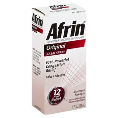 Afrin&reg; Original 1 fl. oz. 12 Hour Relief Nasal Spray. View a larger version of this product image.