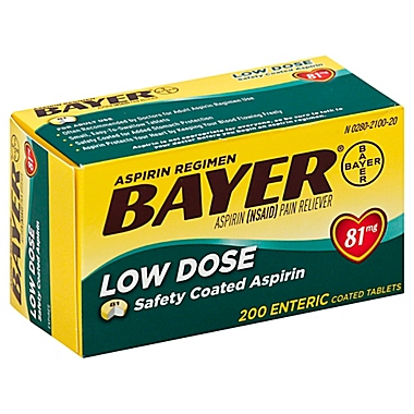Bayer&reg; Low Dose 200-Count 81 mg Enteric Coated Tablets. View a larger version of this product image.
