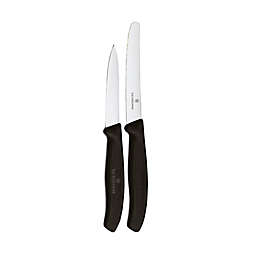 Victorinox Swiss Army Kitchen Prep 2-Piece Knife Set in Black