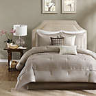 Alternate image 0 for Madison Park Trinity Reversible King Comforter Set in Taupe