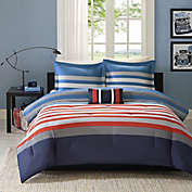 Mi Zone Kyle Twin/Twin XL Comforter Set in Red/Blue