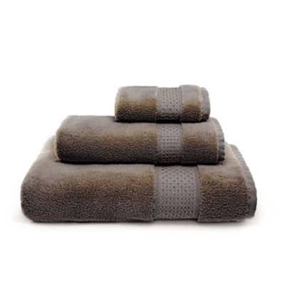 grey and brown bathroom towels