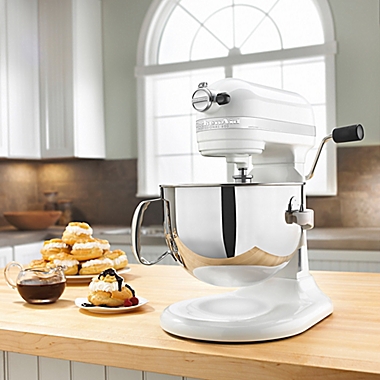 KitchenAid&reg; Professional 600&trade; Series 6 qt. Bowl Lift Stand Mixer in White. View a larger version of this product image.