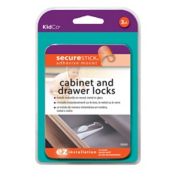 Kidco&reg; Adhesive Mount Cabinet & Drawer Lock (3-Pack)